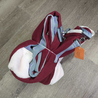 Thin Fleece Cooler, fleece collar, piping, tail *xc/vgc, stains, clumpy, mnr hair, residue

