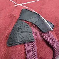 Cotton Stable Sheet, 1 leg "Los Suenos Equestrian" *gc, clean, hairy, mnr threads, rubs, threads, tear, faded, cracks
