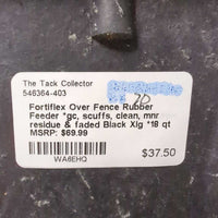 Over Fence Rubber Feeder *gc, scuffs, clean, mnr residue & faded
