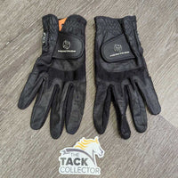Synthetic Leather Riding Gloves *fair, clean, peeling!!
