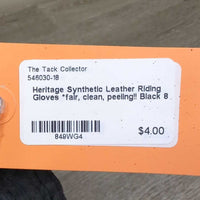 Synthetic Leather Riding Gloves *fair, clean, peeling!!
