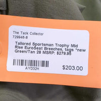 Mid Rise EuroSeat Breeches, tags *new
