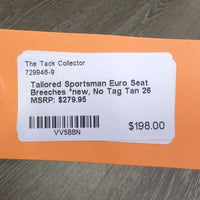 Euro Seat Breeches *new, No Tag
