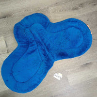 Fleece Fitted Hunter Saddle Pad *vgc, clean, clumpy, thin edges, older
