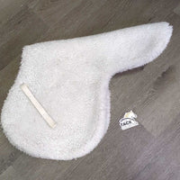 Fleece Fitted Hunter Saddle Pad *gc/fair, v.clumpy, hair, pills, older, unstitched
