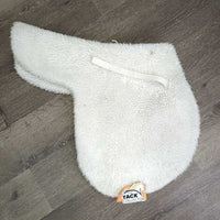 Fleece Fitted Hunter Saddle Pad *gc/fair, clean, v.clumpy, hair, pills, older
