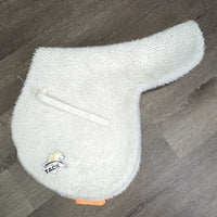 Fleece Fitted Hunter Saddle Pad *gc/fair, clean, v.clumpy, hair, pills, older
