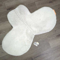 Fleece Fitted Hunter Saddle Pad *gc/fair, clean, v.clumpy, hair, pills, older
