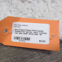 Fleece Fitted Hunter Saddle Pad *gc/fair, clean, v.clumpy, hair, pills, older
