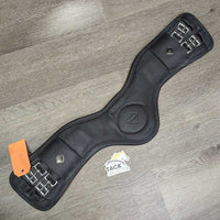 Padded Soft Leather Anatomical Short Girth, x2 els *vgc, mnr dirt, residue, threads hair, dirt
