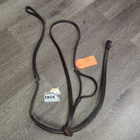 FS Rsd Padded Standing Martingale, stopper *gc/vgc, clean, seam residue, creases, split leather, clean, xholes, cracked rubber
