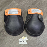 Pr Open Hind Boots, velcro *gc, dirt, residue, hair, rubbed lining, mnr tears, scuffed
