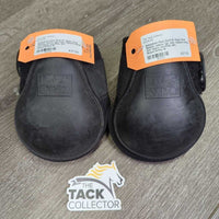 Pr Open Hind Boots, velcro *gc, hair, rubbed lining, mnr tears, scuffed, dirt

