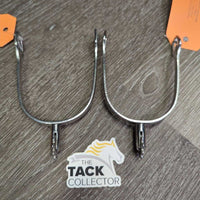 Flat Rowel Spurs *xc/vgc, clean, mnr scuffs & rubs
