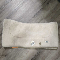 Fleece Liner Western Saddle Pad *gc, hair, dirt, stains, clumpy, thin/flattened spots, pills, older
