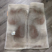 Fleece Liner Western Saddle Pad *gc, hair, dirt, stains, clumpy, thin/flattened spots, pills, older
