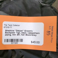 "Deluxe" Groom's Backpack *vgc, clean, rubbed/torn piping, mnr dirt, hair
