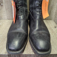 Field Boots, Zips *vgc, mnr dirt?fading, creases, scuffs, scrapes & film
