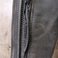 Pr Field Boots, Zips *gc, clean & dirty, hair, rubs, faded, rubs, v.loose toe soles, Missing Lace, toe dent-R, v.torn edges
