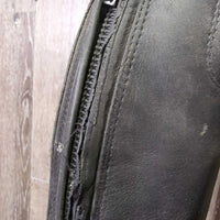Pr Field Boots, Zips *gc, clean & dirty, hair, rubs, faded, rubs, v.loose toe soles, Missing Lace, toe dent-R, v.torn edges
