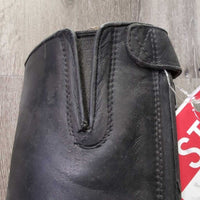 Pr Field Boots, Zips *gc, clean & dirty, hair, rubs, faded, rubs, v.loose toe soles, Missing Lace, toe dent-R, v.torn edges

