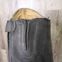 Pr Field Boots, Zips *gc, clean & dirty, hair, rubs, faded, rubs, v.loose toe soles, Missing Lace, toe dent-R, v.torn edges
