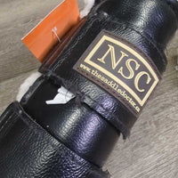 Closed Front & Hind Boots, velcro, wool lined *gc/fair, clean, rips, holes, clumpy, stains, threads, linty velcro

