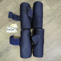 4 Stretchy Nylon Leg Wraps *gc, clean, mnr lose stitching, snags & rubs, edges: pilly/rough & discolored?stains
