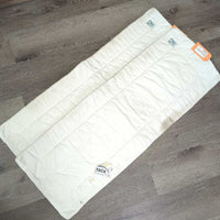Pr Cotton No Bow Leg Quilts *gc, stained, puckered, mnr hair, dirt, tear, marker
