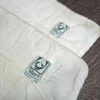 Pr Cotton No Bow Leg Quilts *gc, stained, puckered, mnr hair, dirt, tear, marker
