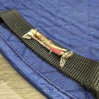 Thin Quilt Jumper Saddle Pad "Desert International Horse Park" *gc, clean, faded, v.hairy, thin/rubbed edges
