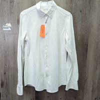 MENS LS Show Shirt *vgc, mnr stains, hair
