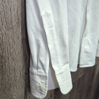 MENS LS Show Shirt *vgc, mnr stains, hair
