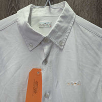 MENS LS Show Shirt *vgc, mnr stains, hair
