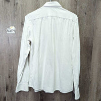 MENS LS Show Shirt *vgc, mnr stains, hair
