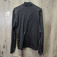 LS Fleece Lined Technical Shirt "Jump Alberta" *vgc, mnr hair, pills

