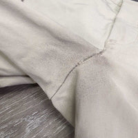 MENS Euro Seat Sticky Knee Breeches *fair/gc, discolored/stains seat & legs, rubs & pills, seam rubs & undone stitching
