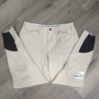 MENS Full Seat Breeches *vgc/gc, mnr undone seam stitching/sm hole, seam puckers, creases, older, puckers
