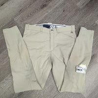 MENS Full Seat Breeches *gc, stained & discolored seat & legs, seam puckers, older
