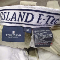MENS Full Seat Breeches *gc, stained & discolored seat & legs, seam puckers, older

