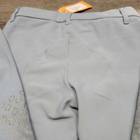 Euro Seat Breeches *gc, discolored seat & legs, dry & peeling stickies, unstitched belt loops, rubbed & thin seat seams
