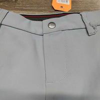 Euro Seat Breeches *gc, discolored seat & legs, dry & peeling stickies, unstitched belt loops, rubbed & thin seat seams
