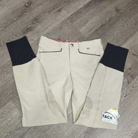 JUNIORS Euro Seat Breeches *gc, v.rubbed & pilly edges, snags, discolored seat & legs, seam puckers
