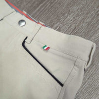 JUNIORS Euro Seat Breeches *gc, v.rubbed & pilly edges, snags, discolored seat & legs, seam puckers
