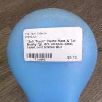 "Soft Touch" Plastic Mane & Tail Brushy *gc, dirt, scrapes, dents, faded, bent bristles
