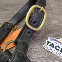 Triple Stitched Leather Halter, snap, adj *gc, thin edges, scrapes, clean, residue, cracking, dents
