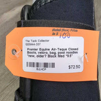 Closed Boots, velcro, bag, pool noodles *new, older?
