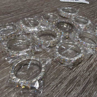15 Double Bling Rows Braiding Elastics, bag *new
