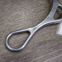 B2B-129 Twisted Wire Sweet Iron Bit, dog bone, chain, guards *gc, clean, rust, scratches
