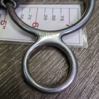 Universal Rubber French Link 2 Ring Gag Bit, flat center bar, rubber *vgc, mnr chews
